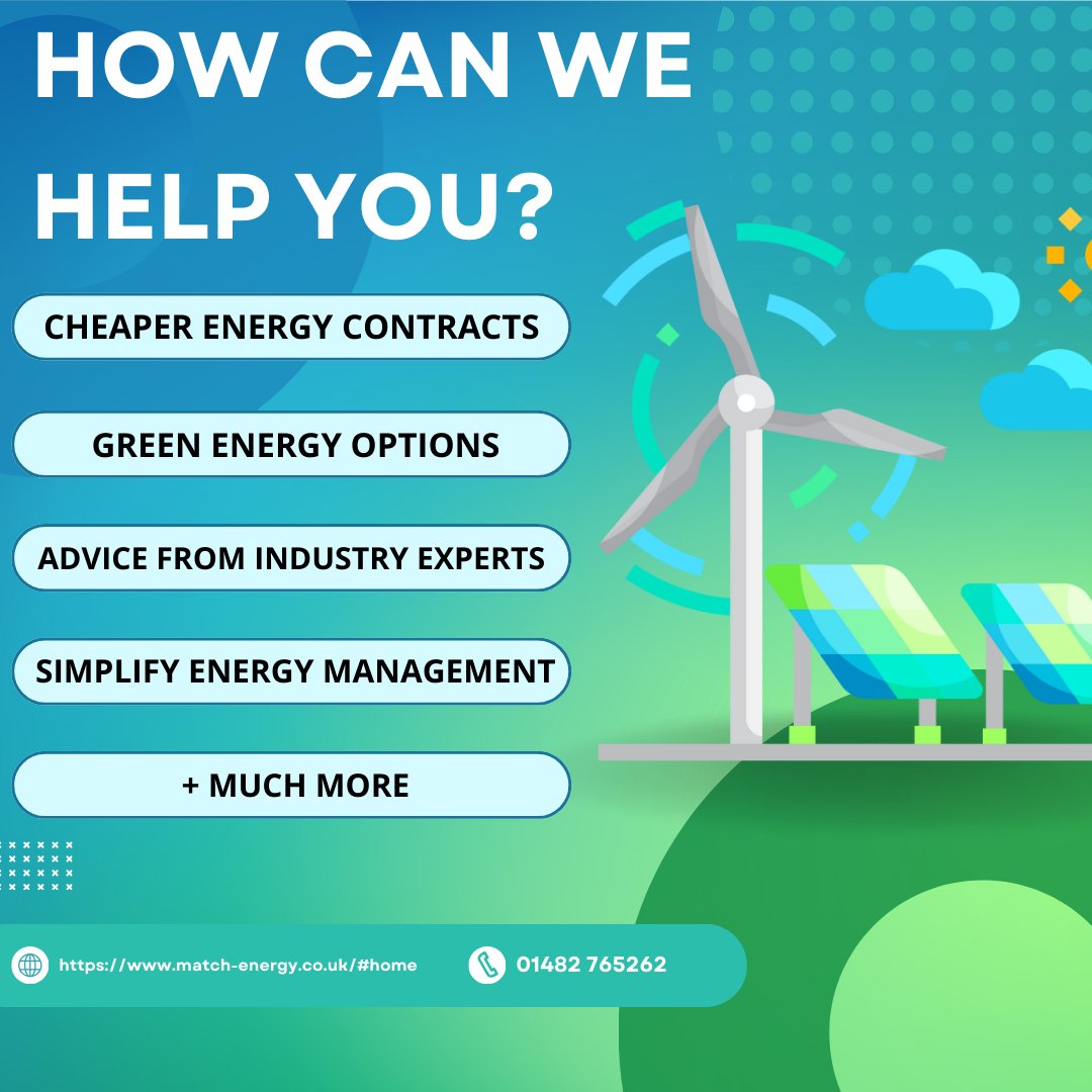 Unlock opportunities for your business with Match Energy! 🔋

Find out how can we help here: match-energy.co.uk/#home

#Energy #Gas #Electricity #Water