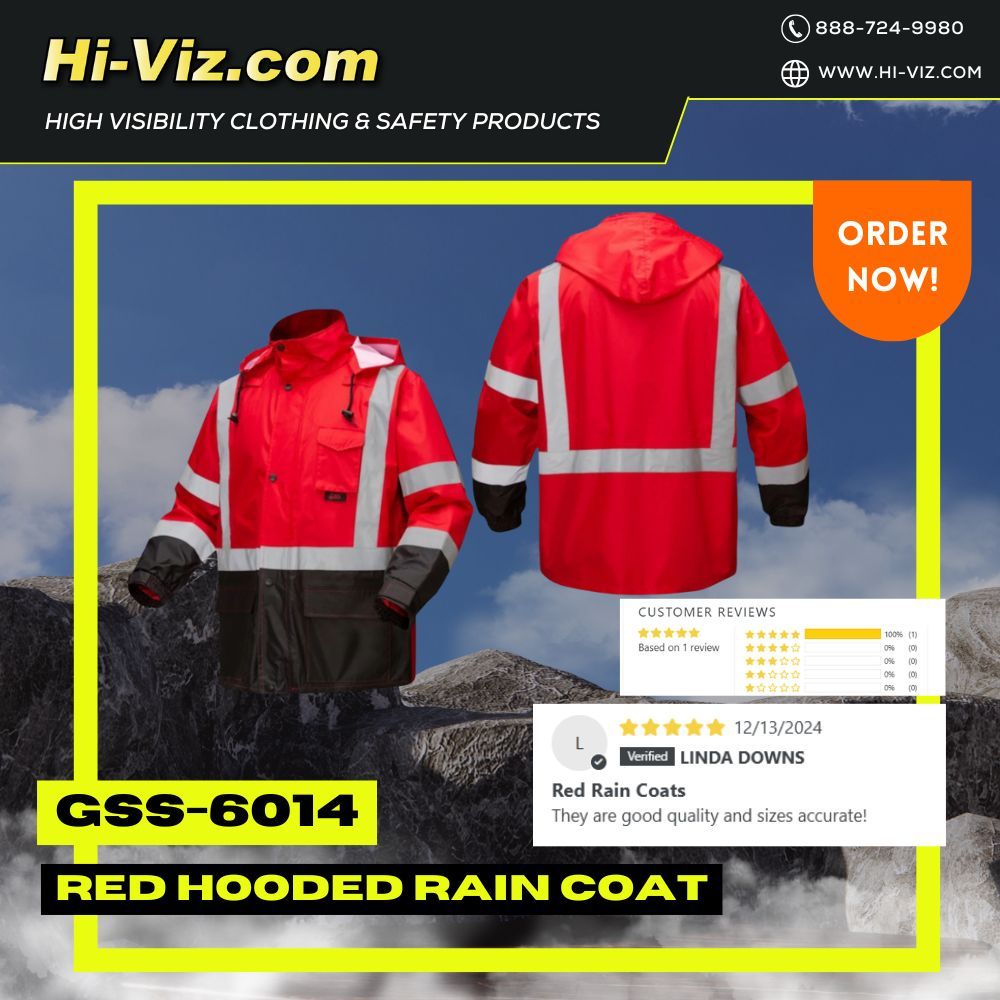 HiVizSafety's tweet image. 🌧️ Stay Dry, Stay Visible, Stay Comfortable! 🌟

Don’t let the rain ruin your day! Meet the GSS 6014 Red Premium Hooded Rain Coat – your ultimate shield against heavy downpours.

👉 hi-viz.com/products/gss-6…

#WaterproofWear #RaincoatEssentials #WeatherProof #GSS6014Raincoat