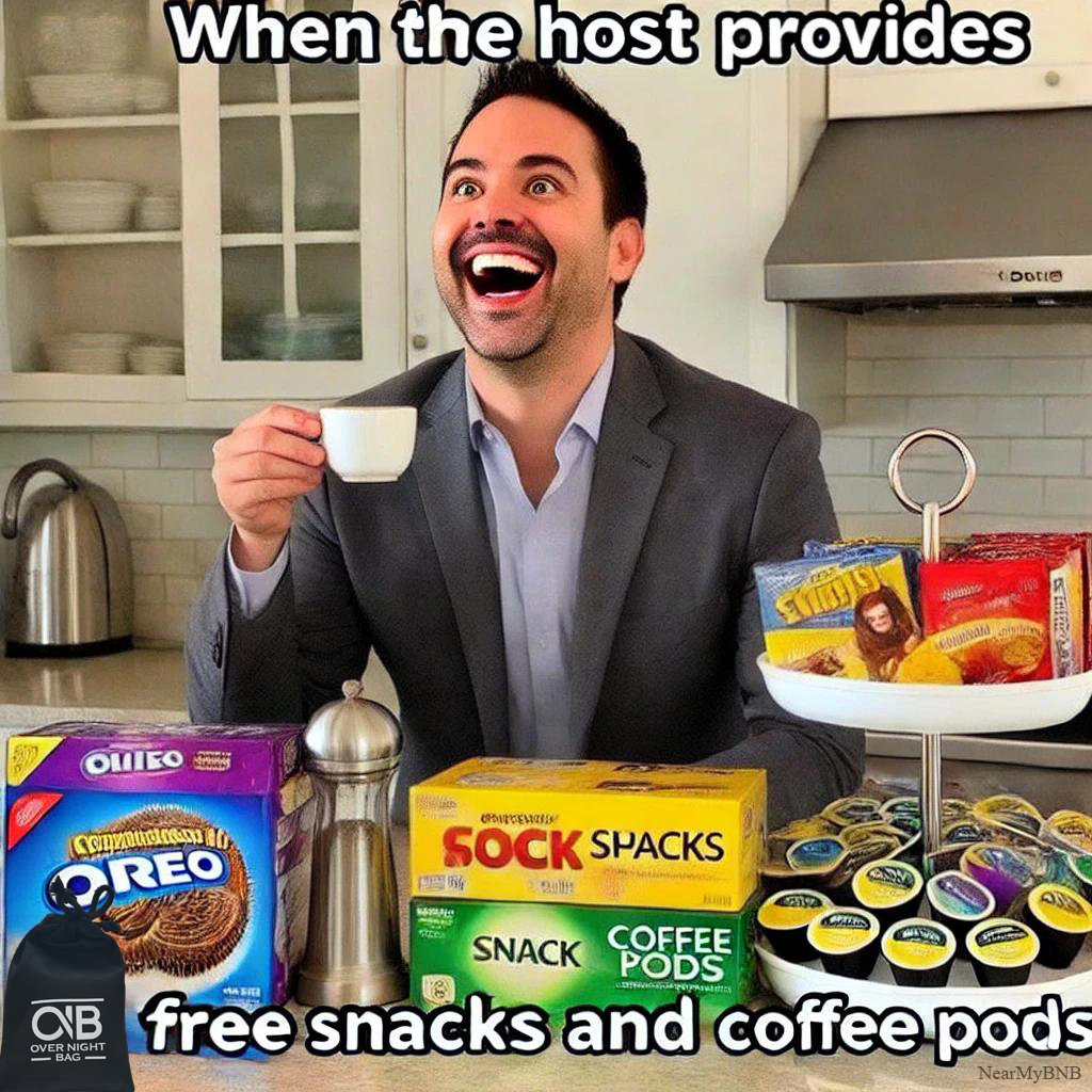 NearMyBNB's tweet image. Free snacks + coffee pods = the ultimate guest experience! ☕🍪 Who else loves when a host goes above and beyond? 🤩 #BNBGoals #HospitalityDoneRight