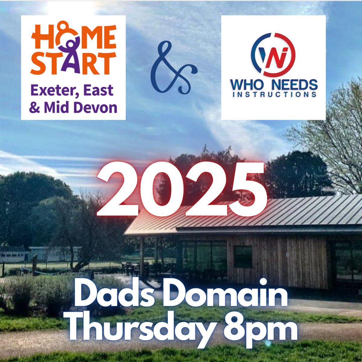 DADS DOMAIN - THURSDAY 23rd January, 8-9pm, Park Life Heavitree.

Come and join me and a few other Dads on Thursday evening for a chat about anything and everything... but if you wanna talk about the kids, that's fine too!

The tea &amp; biscuits are on me (and <a href="/HomeStartExe/">Home-Start Exeter, East and Mid Devon</a> 🍪 ☕️)