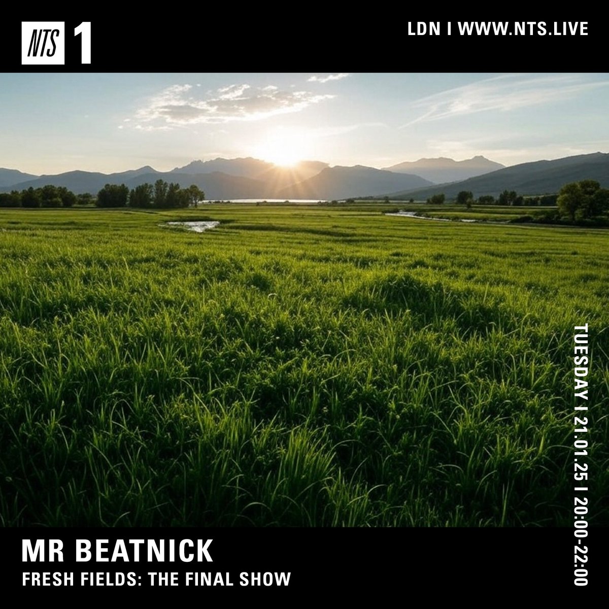 Logging into this hellsite for the first time in ages to tell you… I’m rolling out on <a href="/NTSlive/">NTS Radio</a> tonight 8 pm GMT with the final episode of my 14 year residency! What a ride it’s been. Channel 1, nts.live