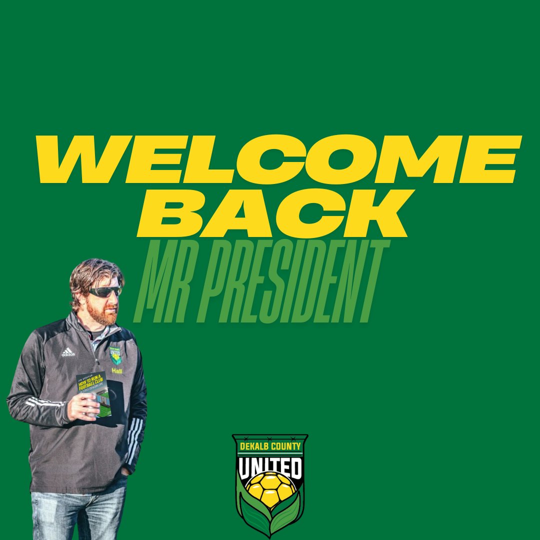 dkcunited's tweet photo. π¨ THE PRESIDENT RETURNS π¨
After much anticipation, the leader weβve all been waiting for is back at the helm.
Visionary, dedicated, unstoppable.
#HallYeah #dekalbil
#dekalbillinois
#sycamoreil
#sycamoreillinois
πππ½β½οΈ https://t.co/FfKX6j6pxf