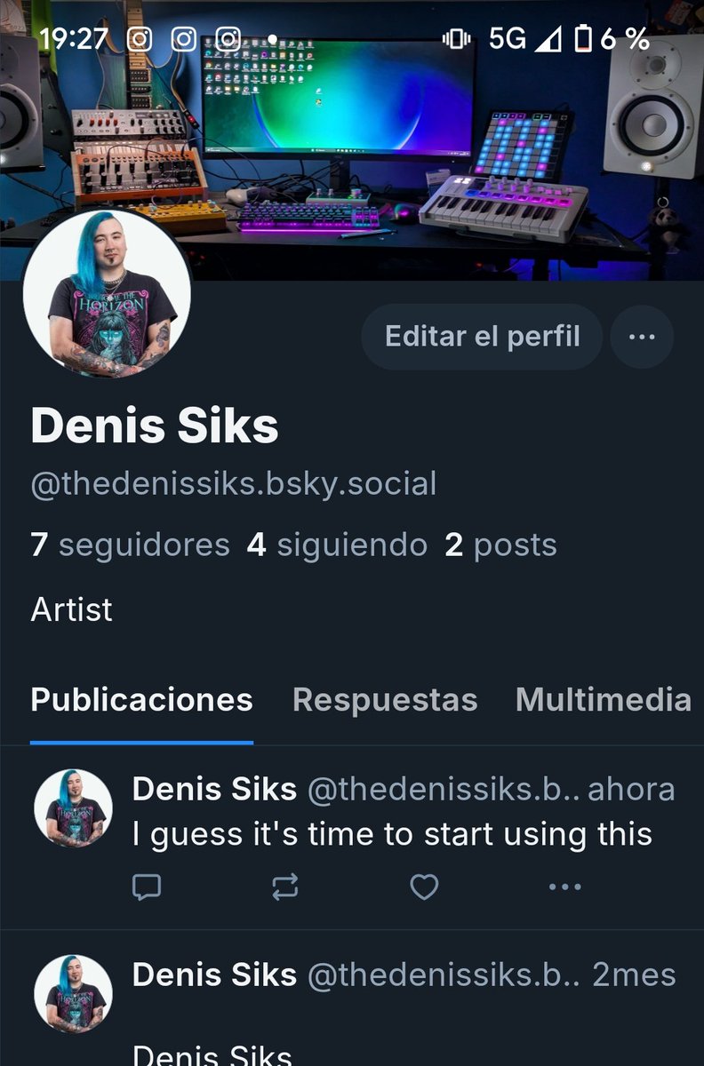 Wanna follow me on BlueSky, so the both of us can escape this nazi hellhole? You can do it now!
Yes, I do have a 6% of phone battery rn, call me crazy if u want