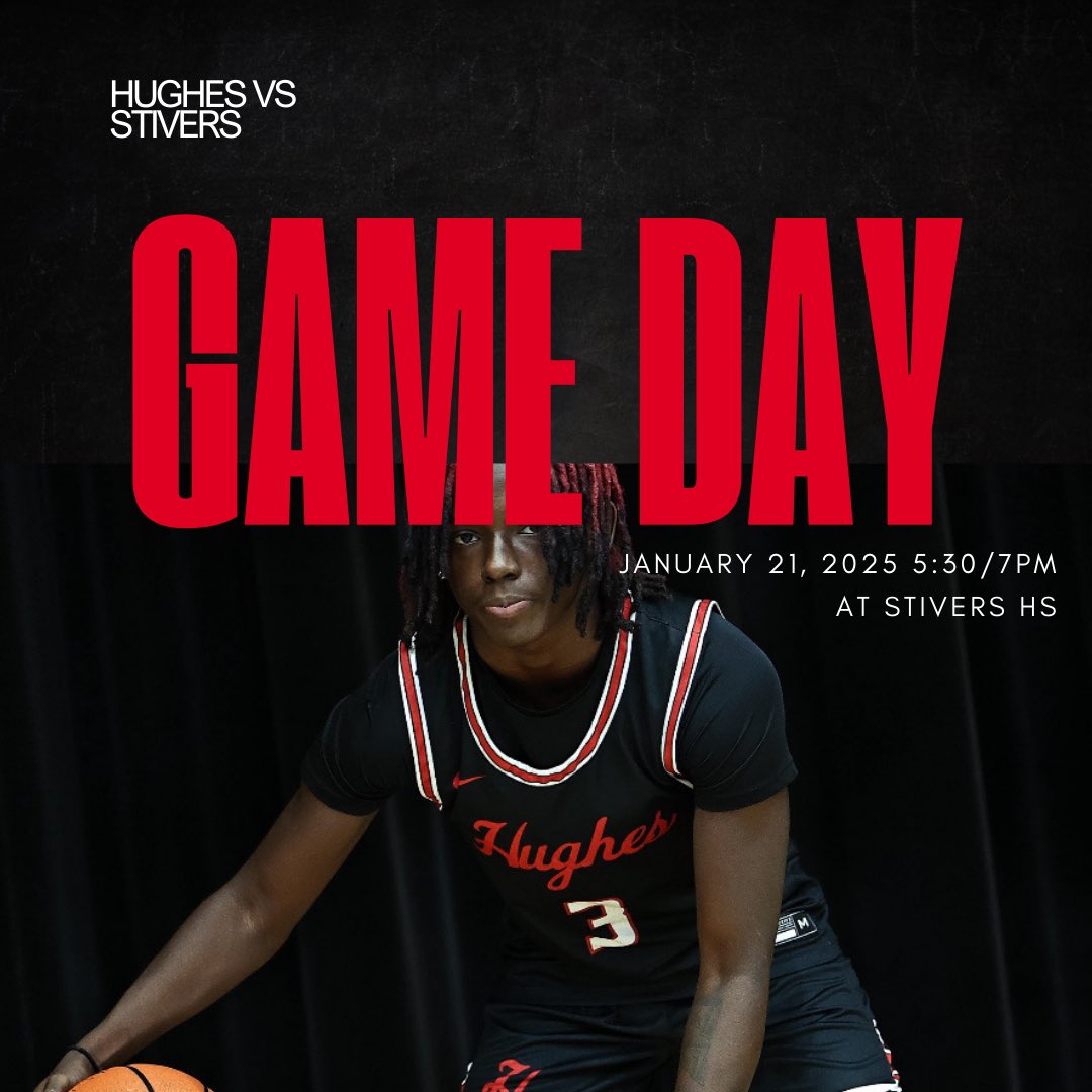 GAMEDAY!!

Big Red boys basketball travels to Stivers HS today!

📍Stivers HS
⏱5:30/7pm
🎟 cps-k12.org/our-students/a…