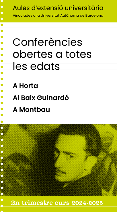 Horta-Guinardó (@bcn_hg) on Twitter photo Segon trimestre de les aules d’extensió universitària:
📌 Fins al 8 d'abril, les aules d'Horta, del Baix Guinardó i de Montbau, vinculades a la <a href="/UABBarcelona/">Universitat Autònoma de Barcelona</a>, ofereixen conferències i sortides culturals per a persones de totes les edats.
ajuntament.barcelona.cat/horta-guinardo… Segon trimestre de les aules d’extensió universitària:
📌 Fins al 8 d'abril, les aules d'Horta, del Baix Guinardó i de Montbau, vinculades a la <a href="/UABBarcelona/">Universitat Autònoma de Barcelona</a>, ofereixen conferències i sortides culturals per a persones de totes les edats.
ajuntament.barcelona.cat/horta-guinardo…