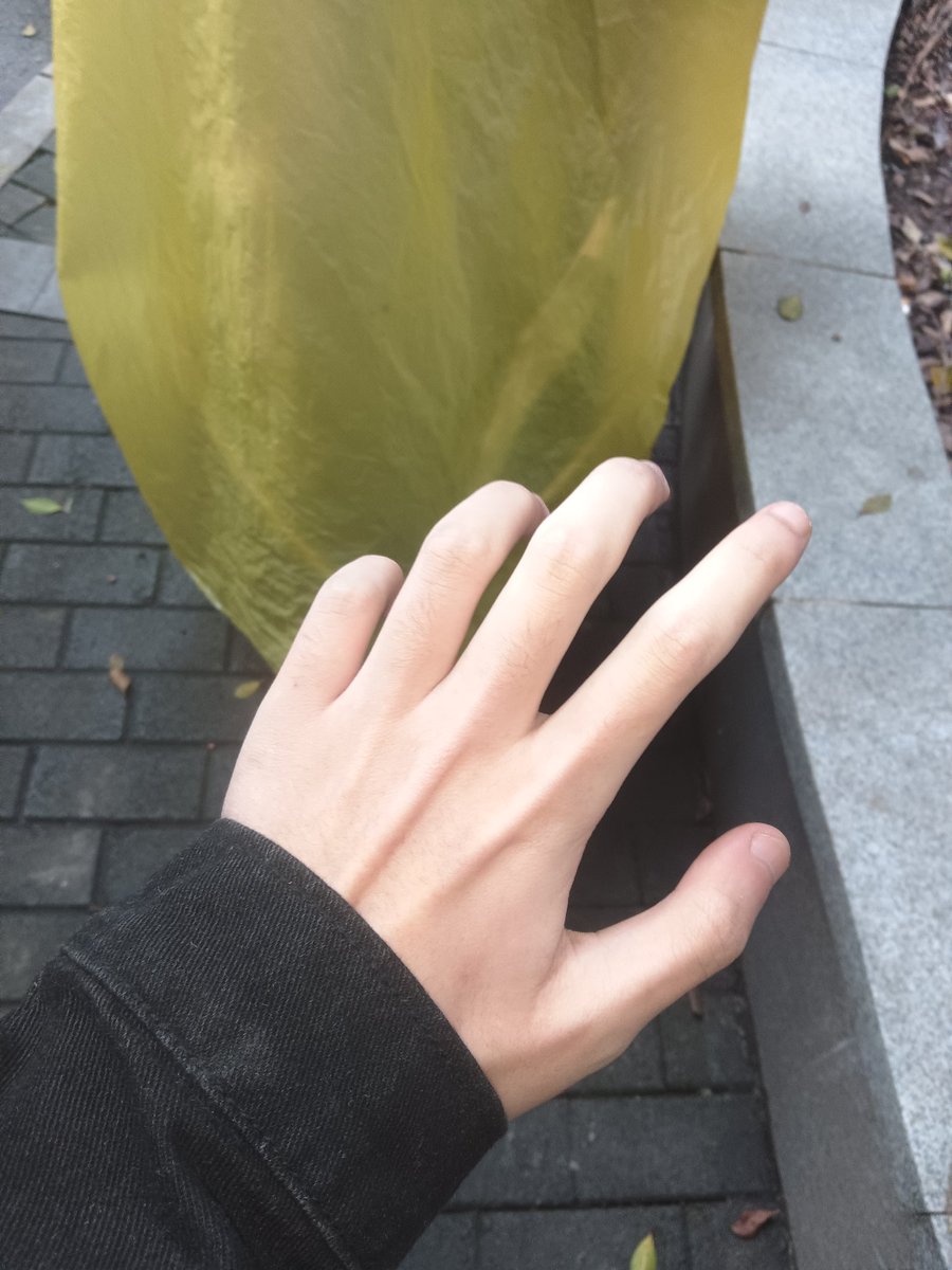 冬天的手就是比夏天白哈哈哈 #手