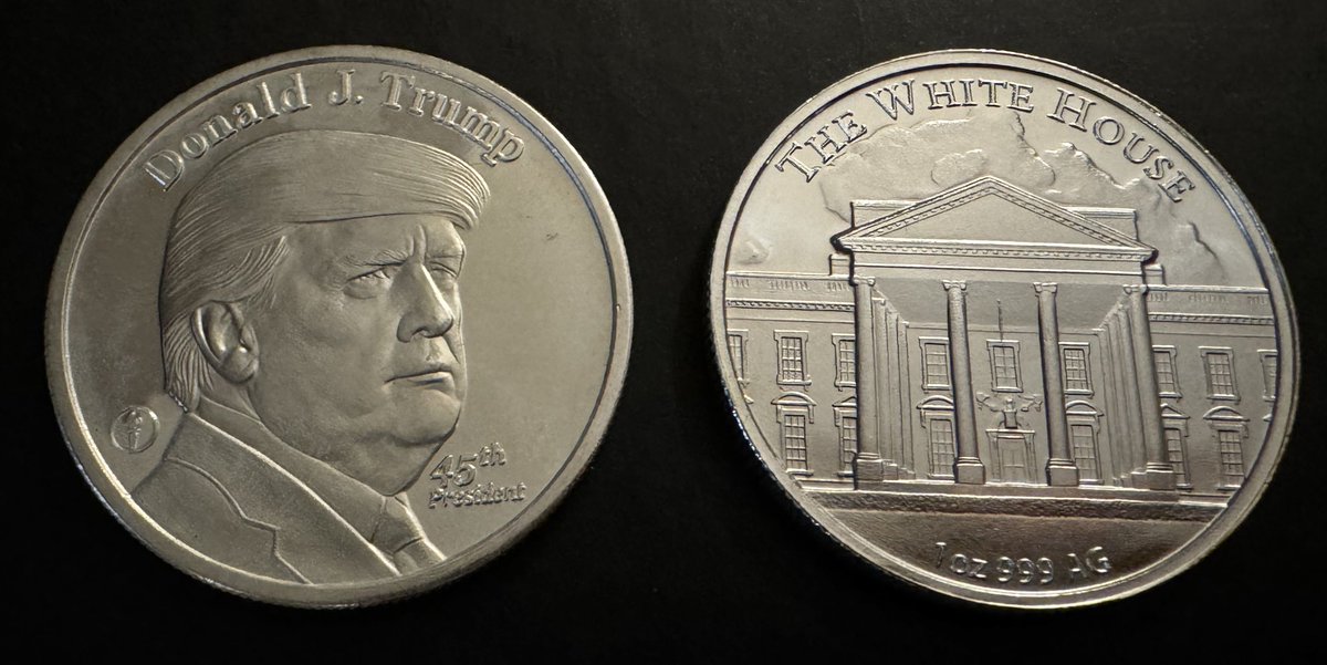 thatsilvergirly's tweet image. Donald J. Trump 45th President 1oz Round

Who’s going to order a 47th President Trump coin if/when one comes out!? 🇺🇸🪙

I know I will! 😁😁

#TrumpCollection #USA #silver #coin #investment