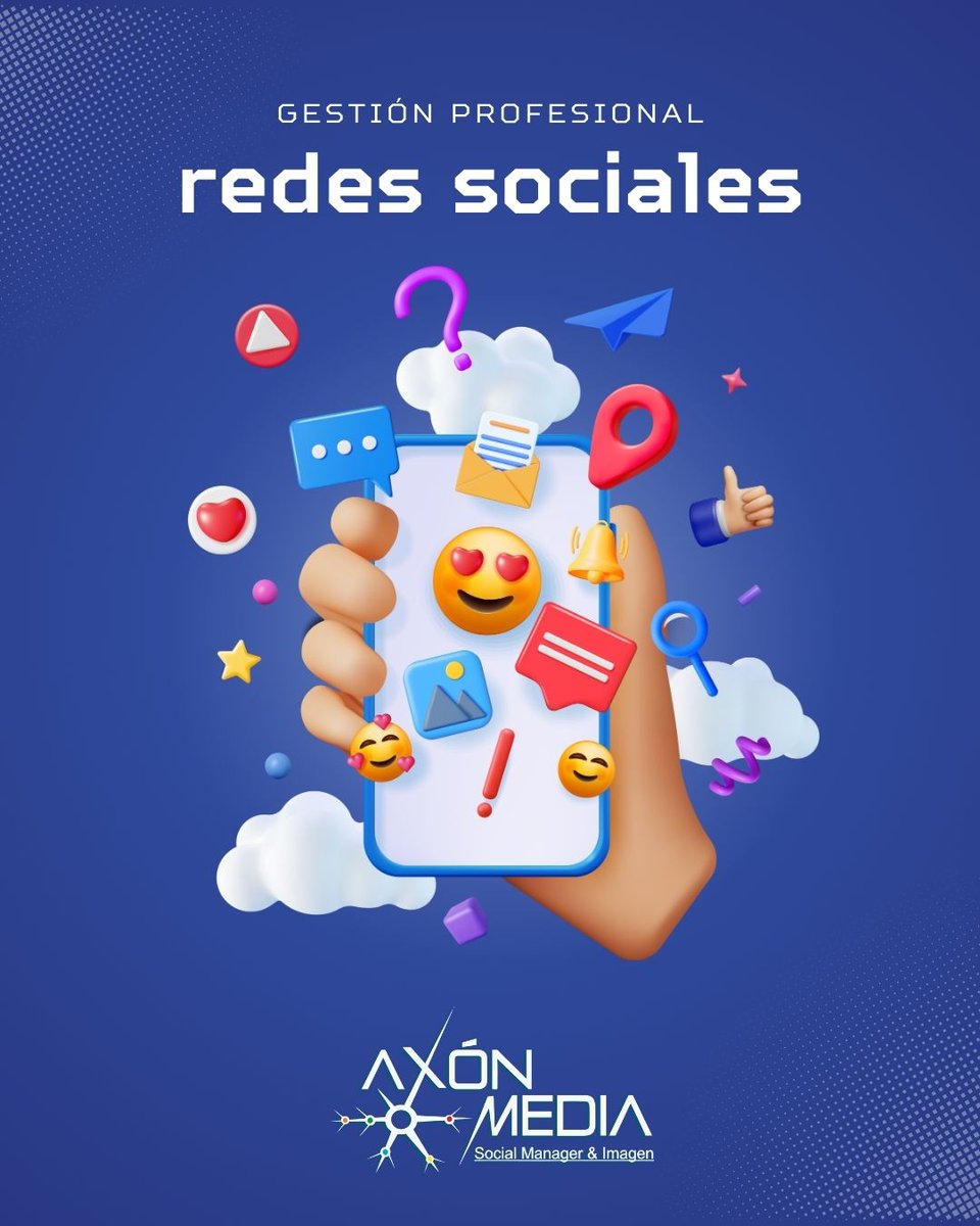 AxonMedia's tweet photo. 👉🏻 Gestión #profesional de 𝗥𝗘𝗗𝗘𝗦 𝗦𝗢𝗖𝗜𝗔𝗟𝗘𝗦 

¡Infórmese y apueste por Axon Media!

𝘼𝙭𝙤𝙣 𝙈𝙚𝙙𝙞𝙖
📱647 080 454 - 610 061 146
#Publicidad #Marketing
#CommunityManager #marketingonline #gestionderedessociales
#Huelva #facebook #instagram https://t.co/0n6DJWBIAq