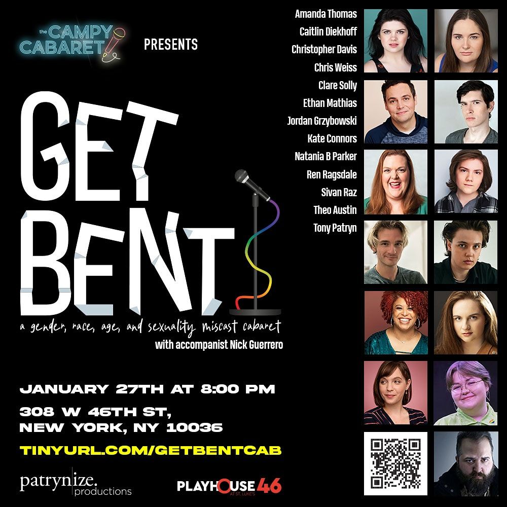 Ethan Mathias ("The Last Boy") is performing in the "Get Bent" cabaret on January 27th at 8pm in Midtown Manhattan! Get tickets at tinyurl.com/getbentcab.