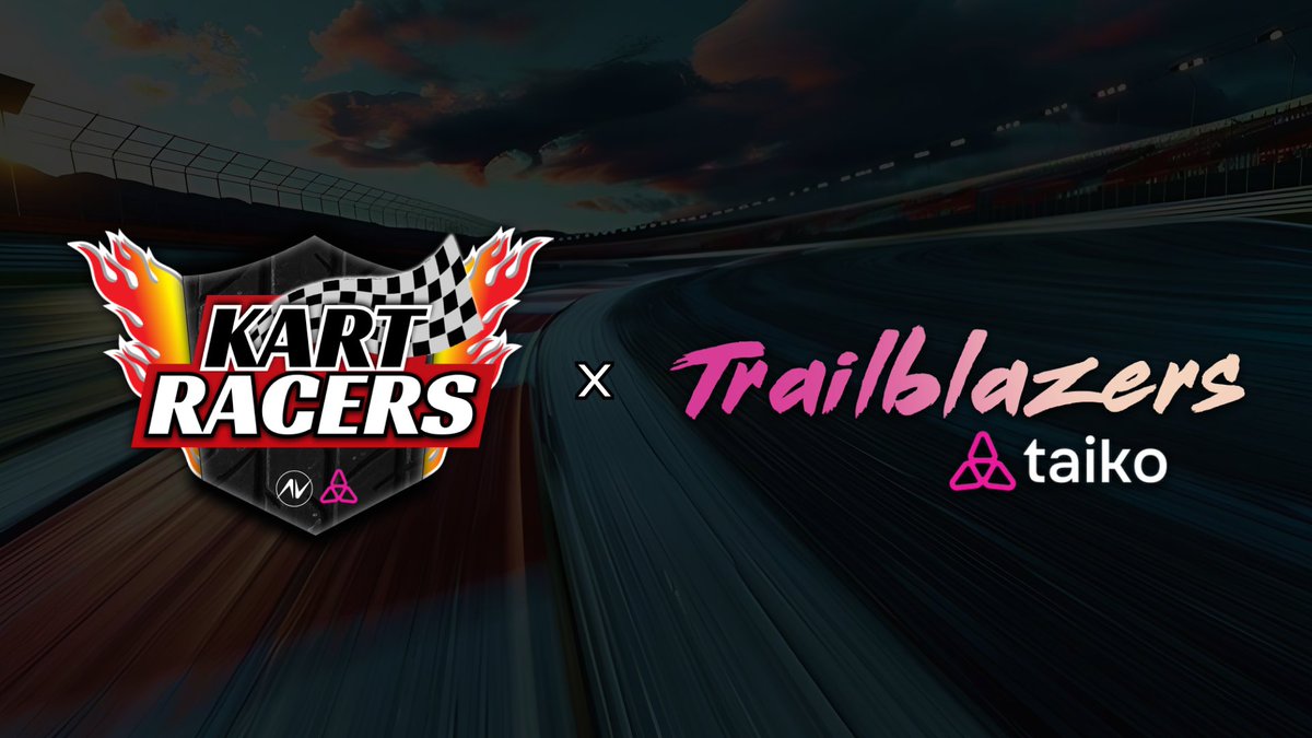 intraVerse_Game's tweet photo. 📢LET'S DOMINATE FOR UP TO $47.5K💸

Join us in the Trailblazers contest by @taikoxyz to secure up to $47.5K for the #KartRacers prize pot and unlock more prizes directly from Taiko!

🔗 Full Details: https://t.co/242NcJb7m3