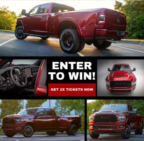 DreamGiveaway's tweet photo. Big Dreams for Big Diesel Trucks: Win the ultimate diesel-powered vehicle and support the causes that make a difference! 💪 See them: https://t.co/wZDVU18Sdc $25/60, $50/80, 0r $100/300 https://t.co/pvUDyu2mlm
#DreamGiveaway #DieselTrucks #helpvets #helpkids https://t.co/7K3o7jRmfL