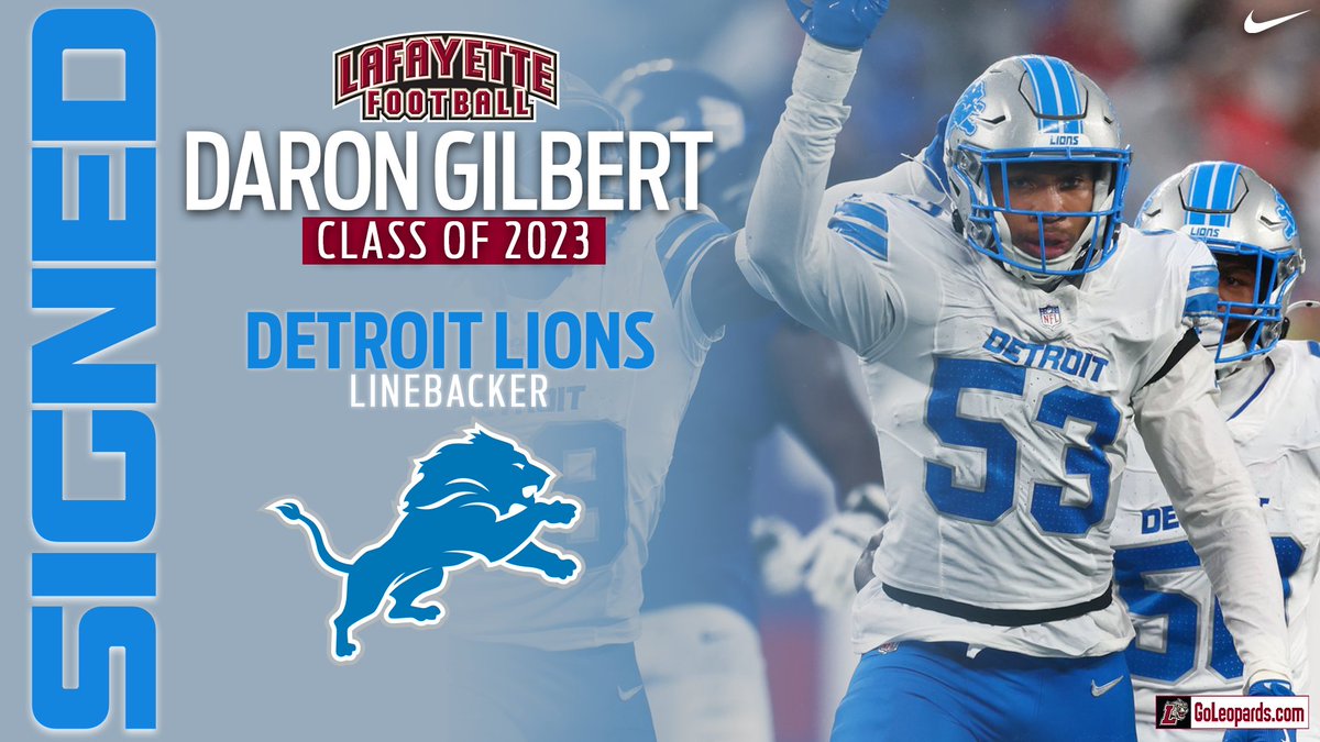 Congratulations to <a href="/DaRonGilbert6/">D</a> ' 23 who signed a deal with his hometown squad, the NFC North champion Detroit Lions!

📰 tinyurl.com/2cb9cml5