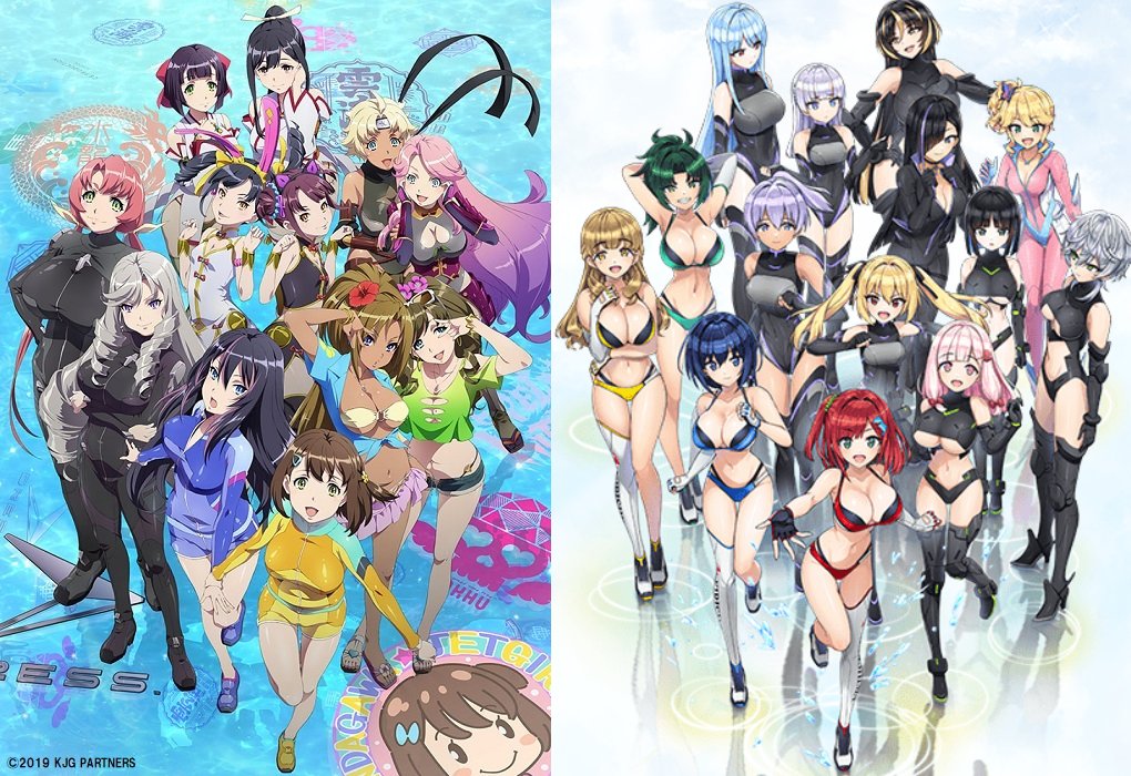MILKYxHazard's tweet image. Kandagawa Jet Girls x Dolphin Wave. So similar yet very different. Both great #KJG #DolphinWave #KandagawaJetGirls