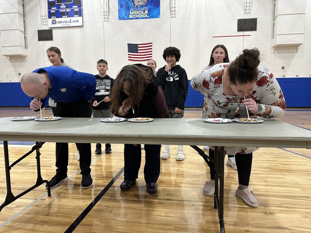 AdamsMSBulldogs's tweet photo. Pep Rally for 2nd quarter activities was a hit! 7th grade was held on Thursday 1/16. We recognized attendance winners who had 5 or fewer absences, boys wrestling, girls basketball, girls wrestling, boys basketball, honor band and student council . https://t.co/09syX0n6YU