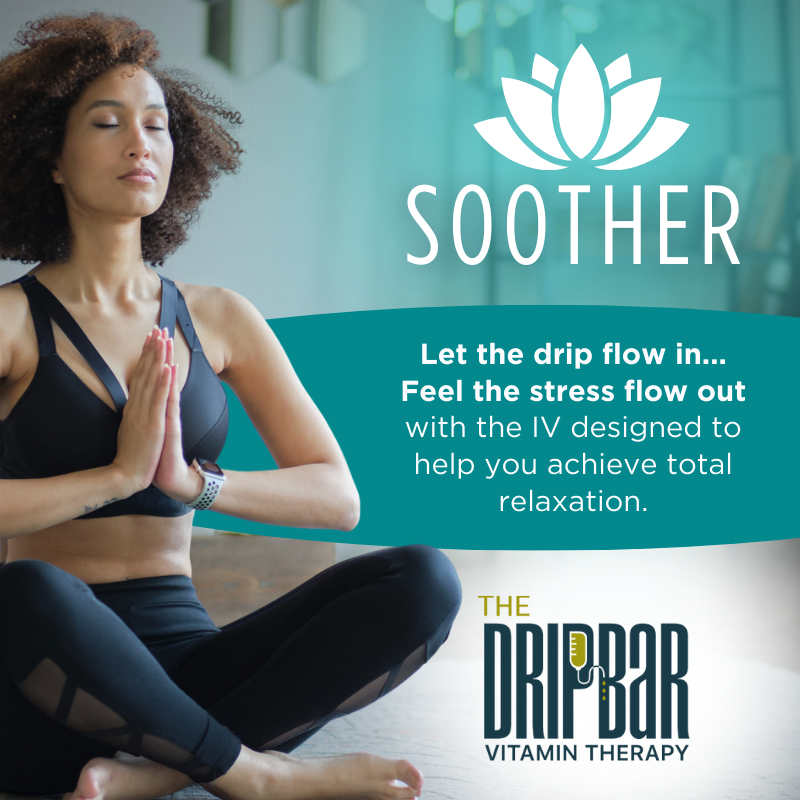 DripBarAtlanta's tweet photo. 💧 As the Soother flows in, stress flows out! 🌊 Contact us to learn more! (Our products are not intended to diagnose, treat, cure, or prevent any disease. Please see FDA Disclaimer on our website.)  #TheDRIPBaRAtlanta #Atlanta https://t.co/IavAMguEqc