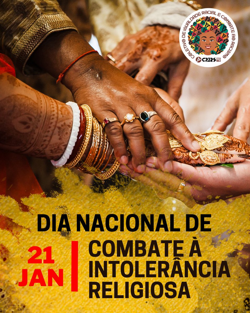 CPERSoficial's tweet photo. ✊🏾 21 de janeiro: Dia Nacional de Combate à Intolerância Religiosa

❓ Você já parou para pensar na força que a fé tem na vida de alguém? Para muitos, é esperança e conexão com sua história e ancestralidade. Mas, infelizmente, nem todos têm a liberdade de viver sua espiritualidade sem medo.

📿 A data de hoje homenageia Mãe Gilda, fundadora do Terreiro de Candomblé Ilê Axé Abassá de Ogum, que foi vítima de racismo religioso em 1999. Os ataques que sofreu abalaram profundamente sua saúde, e ela veio a falecer em 21 de janeiro de 2000. Sua história é um símbolo de resistência e também um alerta sobre o quanto ainda precisamos avançar.

❌ Religiões de matriz africana, que carregam séculos de saberes, cultura e conexão ancestral, seguem sendo alvo de preconceito e violência. Isso não é apenas sobre religião. É sobre racismo. É sobre negar a identidade de um povo que resistiu, construiu, e continua transformando o Brasil.

🔔 O CPERS, por meio de seu Coletivo Estadual de Igualdade Racial e Combate ao Racismo, acredita que o respeito pode quebrar essas barreiras. Com educação e com as relações desenvolvidas no ambiente escolar, é possível promover o diálogo, a empatia e a compreensão entre diferentes crenças. Respeitar é reconhecer o outro como igual. É permitir que cada um viva sua fé, sua essência, sem ser atacado por isso. Vamos construir um mundo com mais empatia e mais humanidade.

#IntolerânciaReligiosa #RespeitoÉCaminho #LiberdadeReligiosa