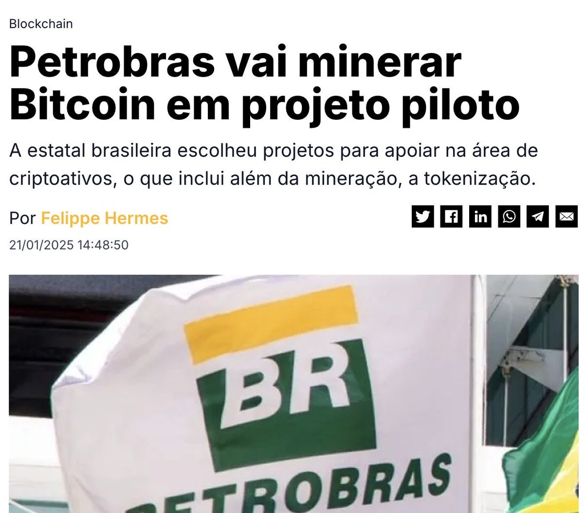 Toda petroleira que não minera bitcoin está deixando dinheiro na mesa.