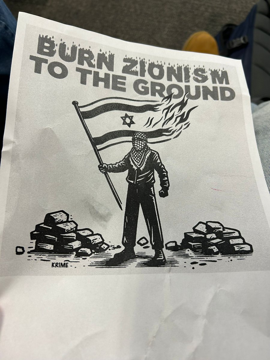 StopAntisemites's tweet photo. Absurd! On the first day of classes this semester, pro-Palestine students at @Columbia barged into a 'History of Modern Israel' class, spreading violent messages against Jewish students. 

Every single keffiyeh-clad student involved must be expelled for harassment & promoting violence.

h/t: @CUJewsIsraelis