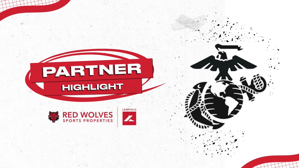 RedWolves_SP's tweet image. Amazing Partner Highlight Time: Red Wolves Sports Properties is proud to partner with The Unites States Marine Corps!