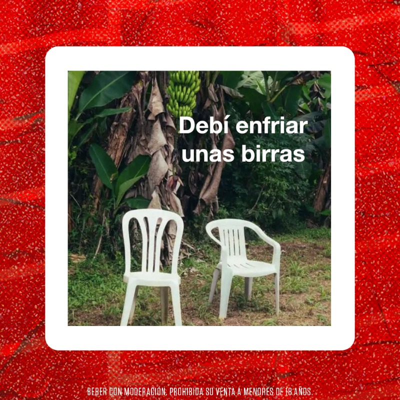 CervezaBrahma's tweet photo. Ola de calor, ola de seddd. Imposible no querer una birrita helada 🍻🤪