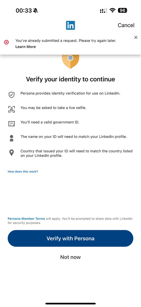 n00bh4cker's tweet photo. @LinkedInHelp
 I’ve completed hacked account retrieval form and done the ID checks. I’ve also DM’d Twitter and I’ve still heard no response on getting my account back! This is very disheartening, I’ve not had my account for a week now. 
@LinkedIn @LinkedInIndia https://t.co/hSNsovEMEv