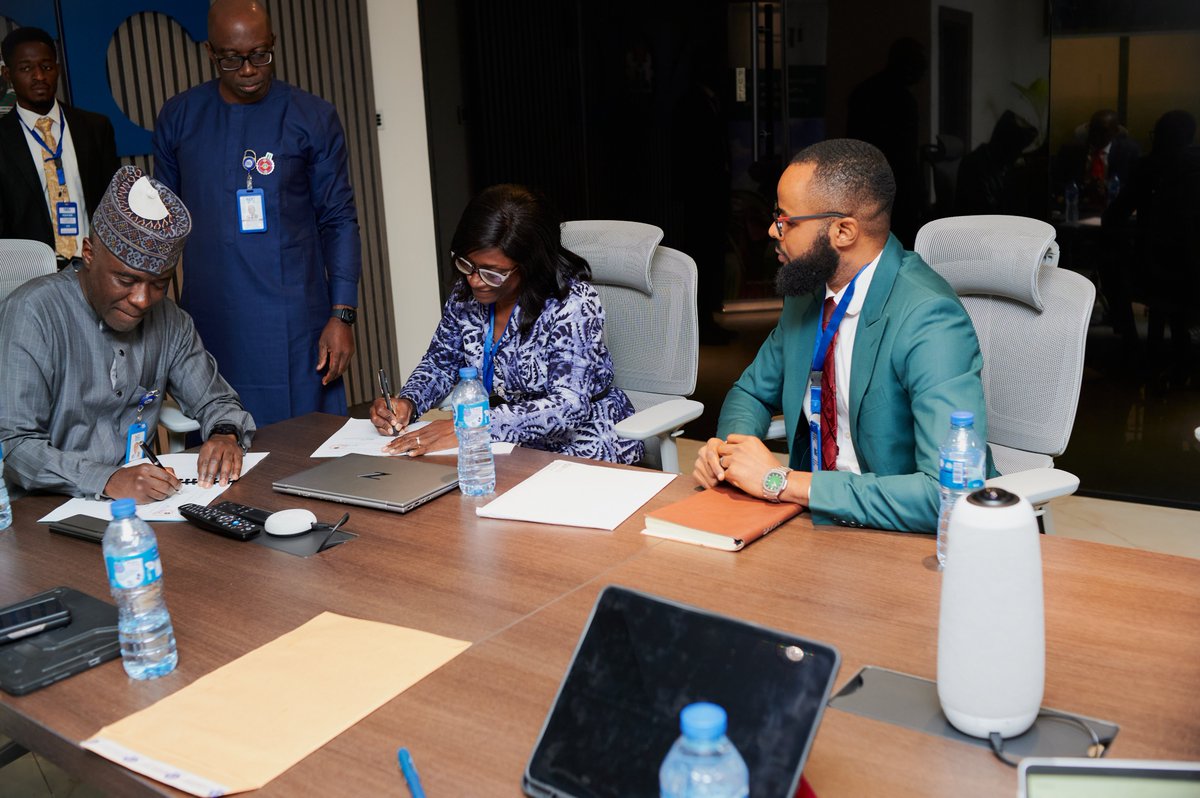 poverty_action's tweet photo. Last week, IPA Nigeria & @NgComCommission (NCC) signed a Memorandum of Understanding to establish the NCC’s Consumer Protection Embedded Evidence Lab. 

The initiative aims to support the NCC to integrate data and evidence into its #ConsumerProtection policies and programs. Read more: https://t.co/YdU03Jl68s

#EmbeddedEvidenceLabs

Photo credit: © 2025 PhotosbyOche