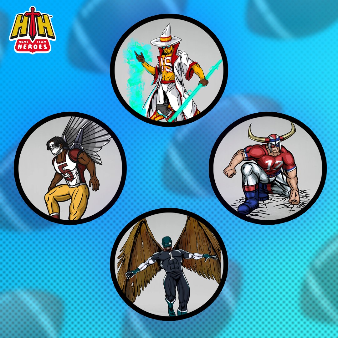 Merlomes, Bison, Eagle-Eye, and Jaybird are all THRILLED to watch their favorite QBs compete in their respective Conference Championships this weekend!

Which two Heroes will be even more excited after this upcoming Sunday? 🤔