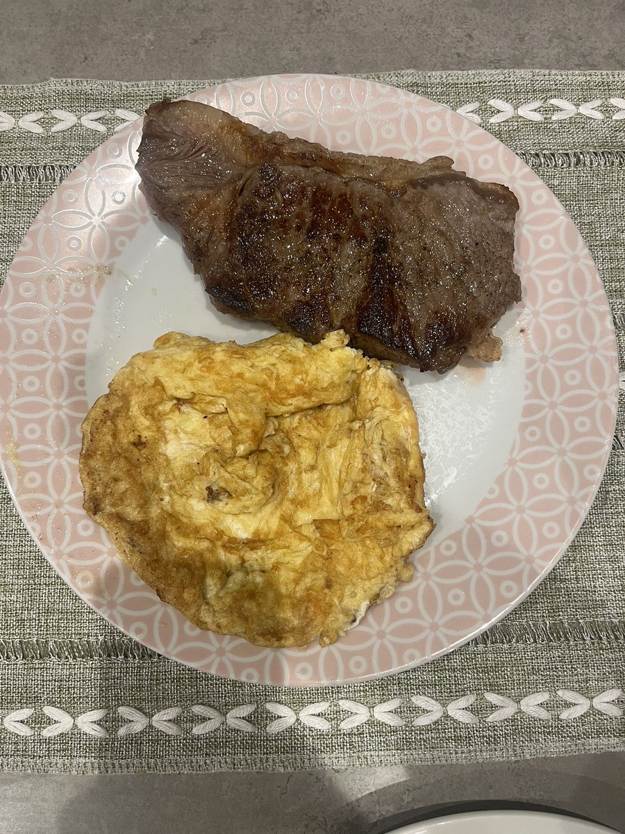 Day 16 steak, eggs and cheese. <a href="/itstartsmonday/">It Starts Monday</a> #carnivore