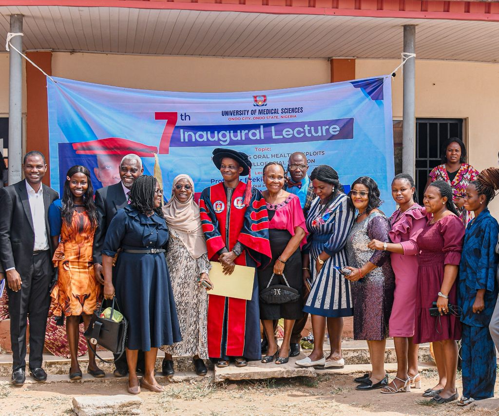ondodentistry's tweet image. Celebrating Academic Excellence!🎓

Capturing moments from the UNIMED 7th Inaugural Lecture, delivered by Professor Ezekiel Taiwo Adebayo, Dean, Faculty of Dental Sciences and Chairman, Committee of Deans, UNIMED. 

 #UNIMED #InauguralLecture #DentalFaculty #ProfEzekielAdebayo