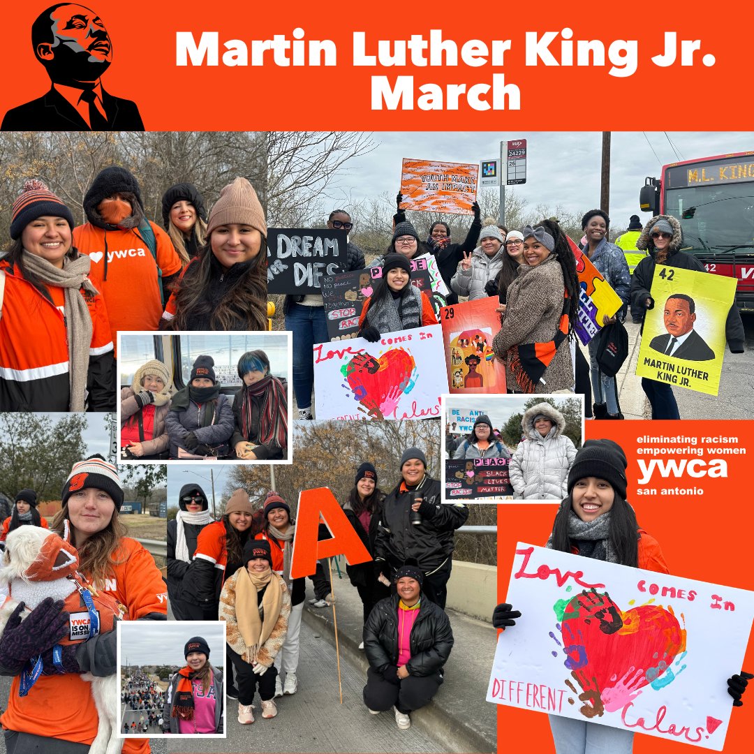 ywcasatx's tweet image. Here are a couple of awesome captures from yesterday's event! 📸✨ YWCA is proud to be part of such an incredible city, filled with passion and love for one another. 💙We were honored to attend the 38th Annual MLK March in San Antonio. ✊🏽🌍 #MLKMarch #YWCAisonamission #SanAntonio