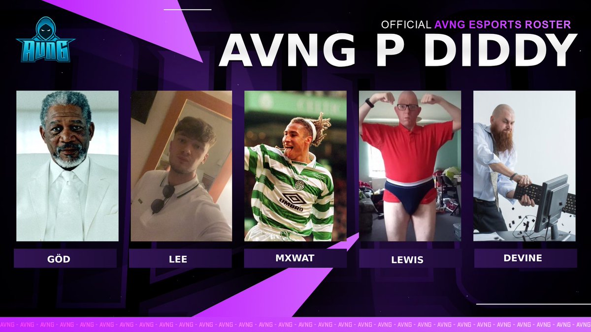 🚨ROSTER ANNOUNCEMENT🚨

Welcoming AVNG P Diddy!! They will be playing in <a href="/EuCompLeague/">Eu Competitive League</a> &amp; @XP_Europe in DIV 5!!🤝

🟣- <a href="/God__212/">Göd</a>
⚪️- @Jaivr20
🟣- <a href="/Devine_COD/">Devine</a>
⚪️- @AnthonyM88591
🟣- Lewis