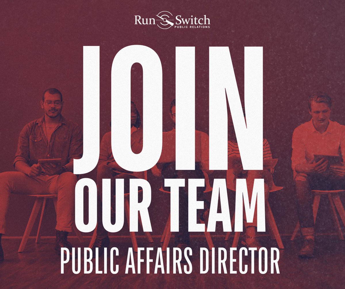 RunSwitchPR's tweet image. JOIN OUR TEAM!

RunSwitch PR is looking for a motivated individual to lead clients on their public affairs initiatives.

Want to work on big issues that matter? Learn more about the opportunity here: runswitchpr.com/careers/public…