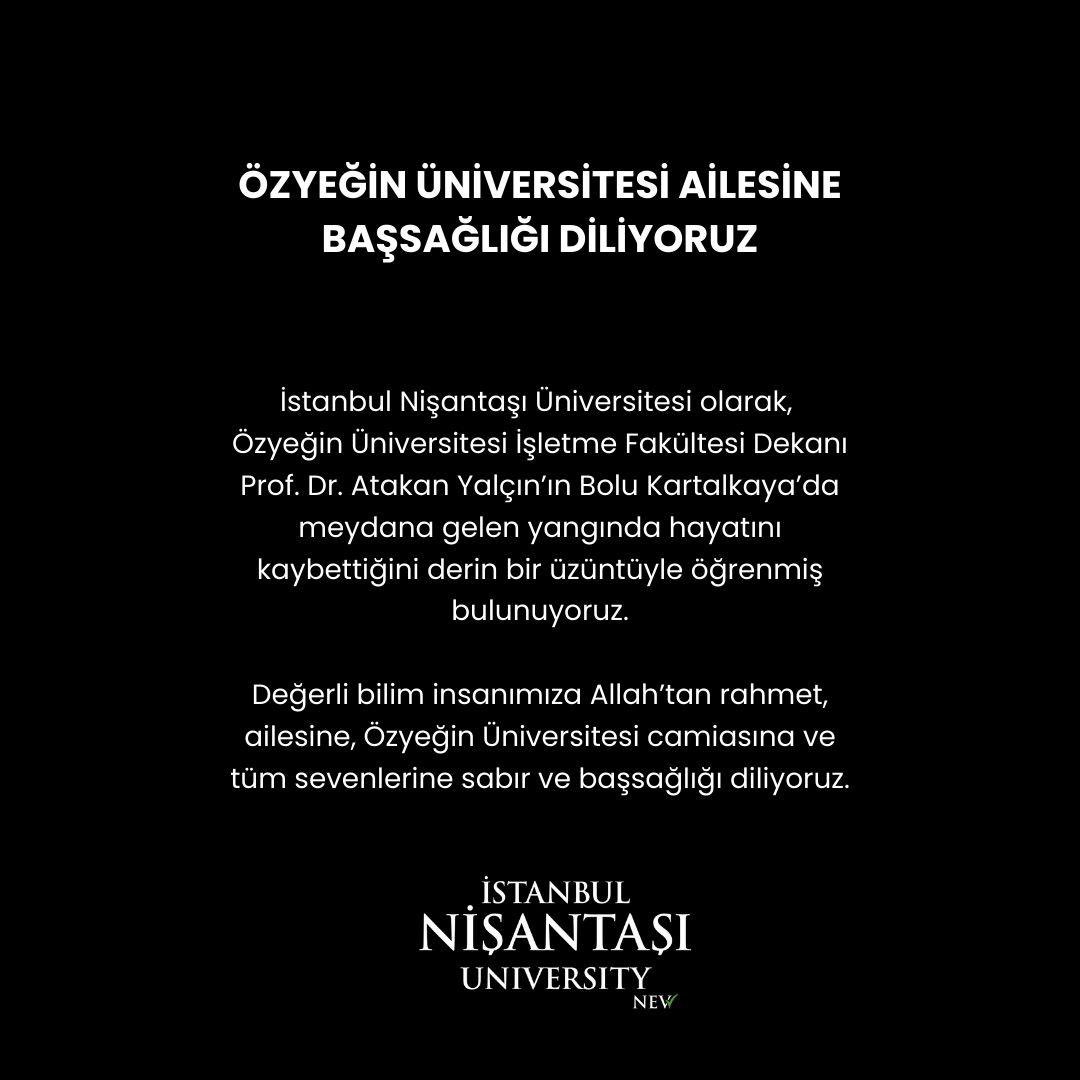 Prof. Dr. Atakan Yalçın’a Allah’tan rahmet, ailesine, Özyeğin Üniversitesi camiasına ve tüm sevenlerine sabır ve başsağlığı diliyoruz.

<a href="/ozyeginuni/">Özyeğin Üniversitesi</a>