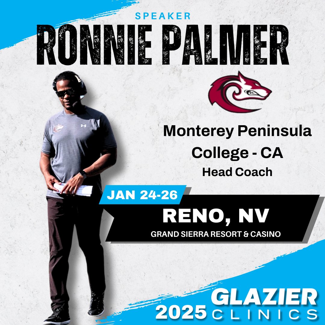 Big shout out to <a href="/GlazierClinics/">Glazier Clinics</a> for inviting me back! 

Looking forward to speaking in Reno, NV this week, ‘Just gon talk it’ 😎 MPC football staff is ready to get better 1-0