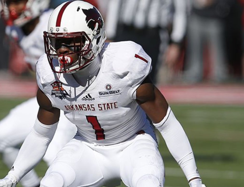 After a Great Conversation with <a href="/CoachNickGrimes/">Nick Grimes</a> i’m blessed to receive an 🅾️ffer from Arkansas State <a href="/ArkansasState/">Arkansas State</a> <a href="/CoachSkinz/">Billy Skinner</a> <a href="/DylanViard/">Dylan Viard</a> <a href="/LHS_Recruit_APT/">LAMAR VIKING RECRUIT/APT</a> <a href="/CoachMonyeMax/">Coach Ngozi Max Onyegbule 🇳🇬🇺🇸</a> <a href="/Jason_Howell/">Jason Howell</a> <a href="/AndrewHatts/">Andrew Hattersley</a> <a href="/Rivals/">Rivals</a> <a href="/on3/"></a>