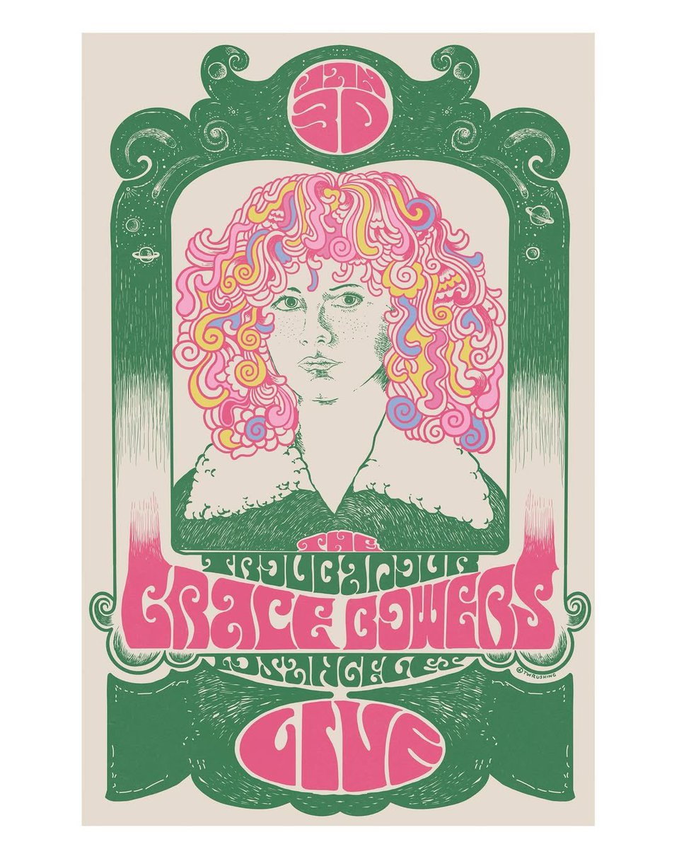 Limited edition poster to help <a href="/MusiCares/">MusiCares</a> aid musicians who have been affected by the LA fires! They are available online at my website gracebowers.com or at my <a href="/theTroubadour/">Troubadour</a> show at the merch table. ALL sales will go to Musicares!!!
Shout out Taylor Rushing for making