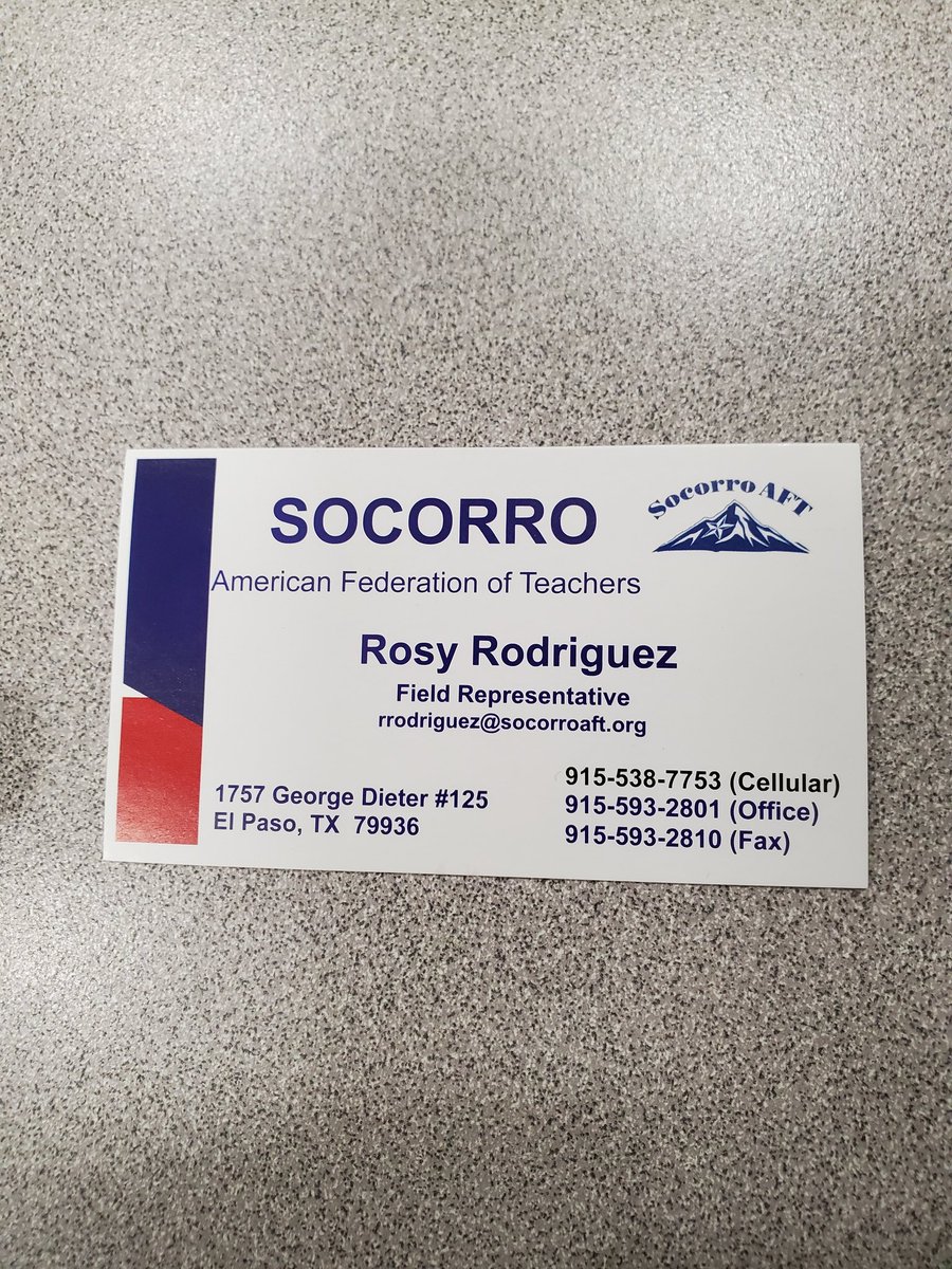 Sandy Morales 🇱🇷 (@smorales_res) on Twitter photo Socorro AFT Union Representative, Ms. Rosy Rodriguez encouraged active members in upcoming events & meetings. Definitely #ALLIN 👍💯
#TeamSISD <a href="/SocorroISD/">Socorro ISD</a>
<a href="/favelare/">C_FavelaRE</a> <a href="/SArvizu_RES/">Sara Arvizu-Ortega</a> <a href="/SBaezMorale_RES/">Sonia Baez-Morales</a> <a href="/SOCORROAFT/">Socorro AFT</a> Socorro AFT Union Representative, Ms. Rosy Rodriguez encouraged active members in upcoming events & meetings. Definitely #ALLIN 👍💯
#TeamSISD <a href="/SocorroISD/">Socorro ISD</a>
<a href="/favelare/">C_FavelaRE</a> <a href="/SArvizu_RES/">Sara Arvizu-Ortega</a> <a href="/SBaezMorale_RES/">Sonia Baez-Morales</a> <a href="/SOCORROAFT/">Socorro AFT</a>