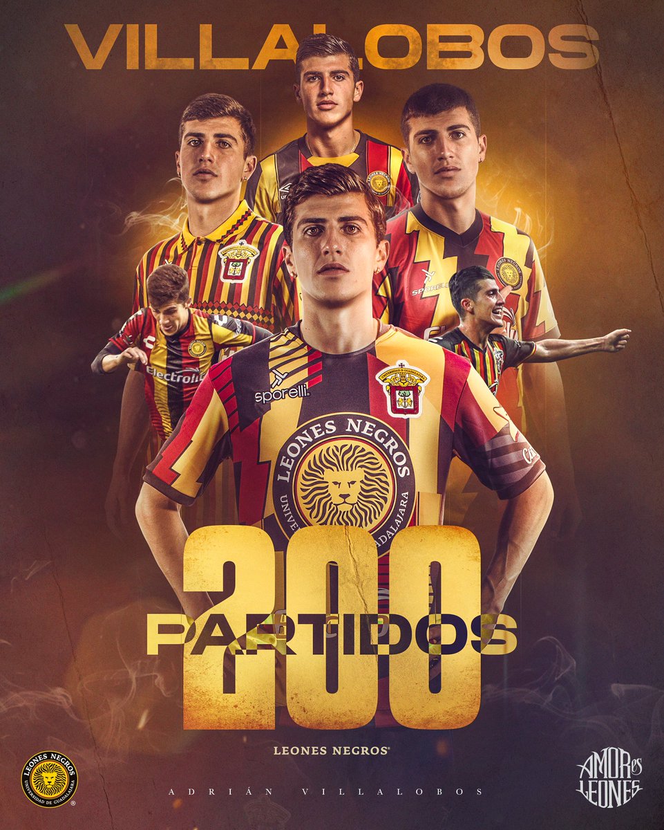 LeonesNegrosCF's tweet photo. Orgullosamente representando con honores a la #CanteraUdeG 🇧🇪. 

LEÓN NEGRO con 2⃣0⃣0⃣ partidos en manada, ese es Adrián Villalobos. #AmorEsLeones 🫶 https://t.co/EIdcAJ58fx