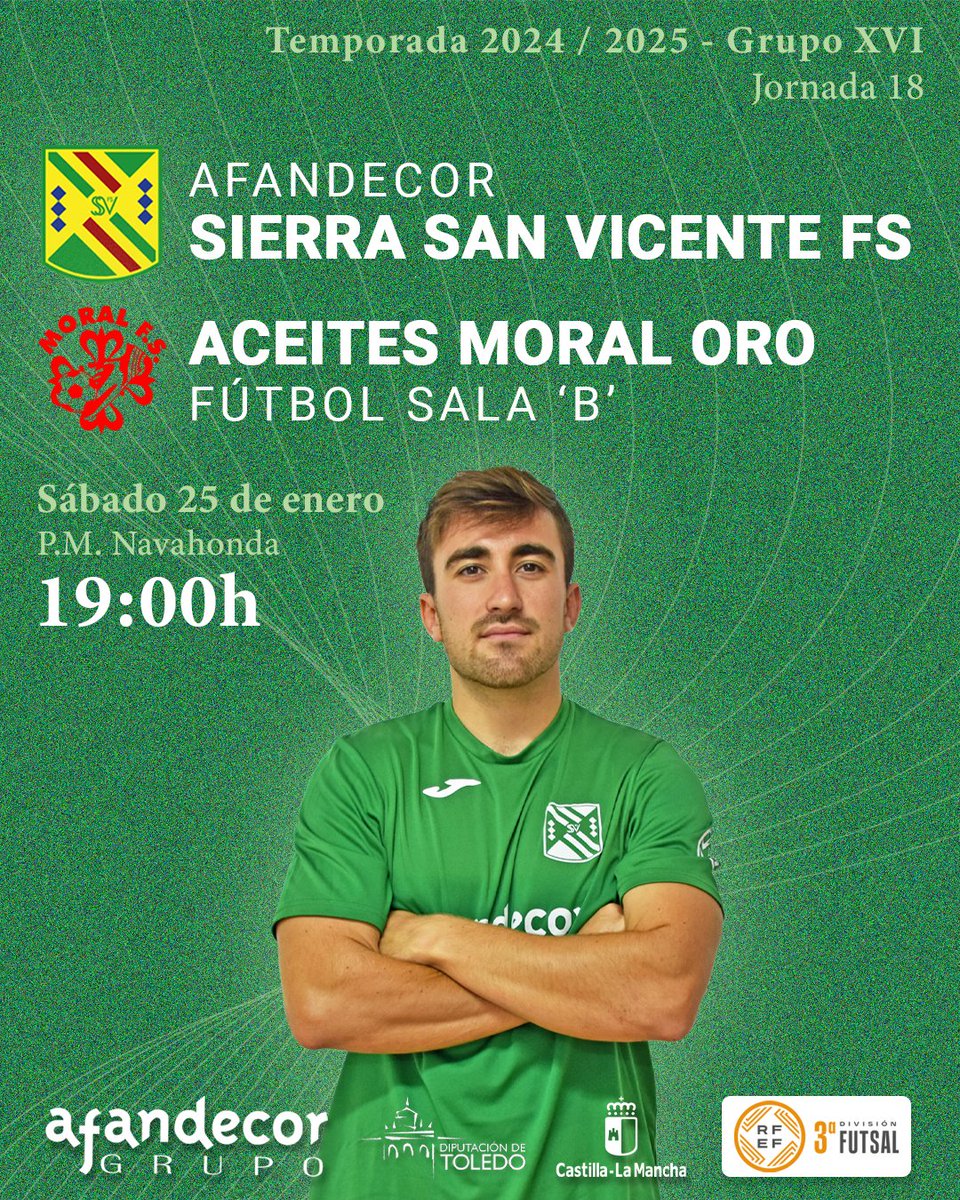 ssv_fs's tweet photo. ¡¡Partidazo a la vista!! 🔭

El #Sénior recibe esta semana en Navahonda 🏰 al equipo más en forma ↗️ de la competición.

#SeguimosAvanzando💚 https://t.co/iAGdteQ6sk
