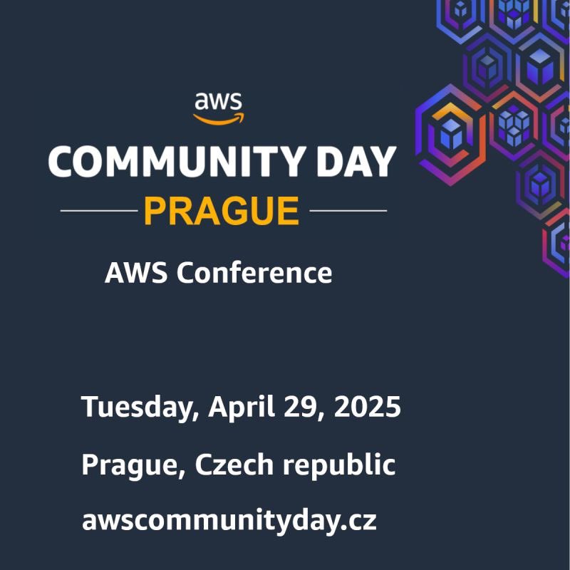 AWS Community Day in Prague, CZ!

Full day event, technical talks delivered by experts, gameday, expo

🗓️ April 29, 2025

🔔 Call for Papers

docs.google.com/forms/d/e/1FAI…