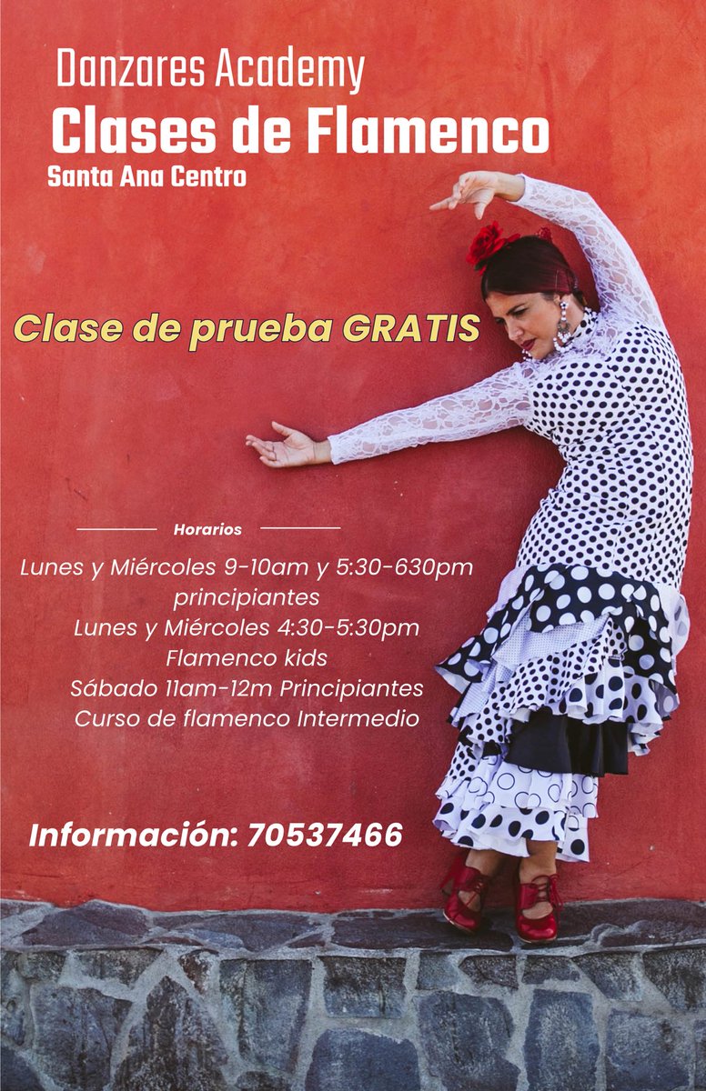 Mokitaflamenca's tweet photo. Clases de Flamenco Costa Rica https://t.co/dRcGs2Slhs