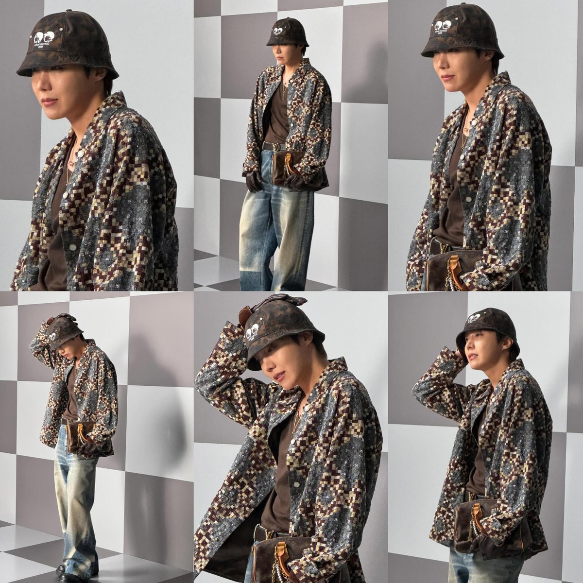 laviedenoona's tweet photo. If you see this tweet, reply with :

GLOBAL FASHION ICON J-HOPE
J-HOPE AT LV FASHION SHOW
#jhopexLouisVuitton
#jhopeAtLVFashionShow
#LVMenFW25 #LouisVuitton 
#jhope #제이홉 @BTS_twt
#jhopeLVMENFW25 https://t.co/eLl9L23Khx