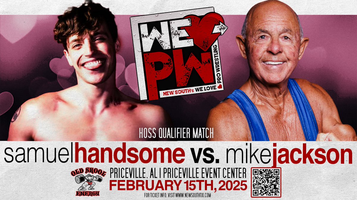 NewSouth_PW's tweet photo. Good afternoon!!! We will have a series of HOSS QUALIFIERS at WE LOVE PRO WRESTLING! Winners will go on to face-off with the HOSS ALLSTARS!!!
We have the up and coming @Your_Fav_Sam w/ @TylerStevensPro taking on ALABAMA LEGEND "Action" Mike Jackson! This will be the first time one of these competitors make a HOSS TOURNAMENT!!!
 For tickets:
https://t.co/RC6aDvUrHb