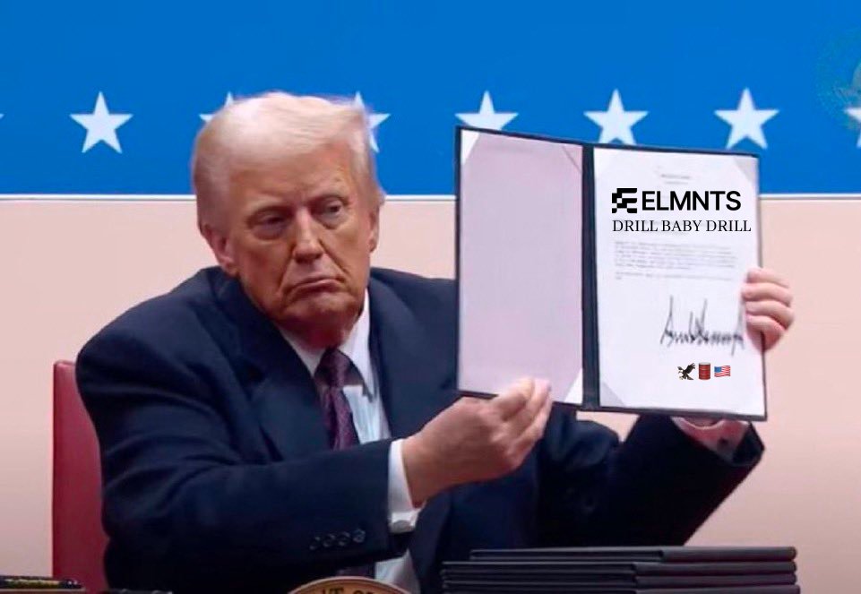 BREAKING: President Trump signs executive order! Oil and gas royalties are coming to DeFi. 

🦅🛢️🇺🇸