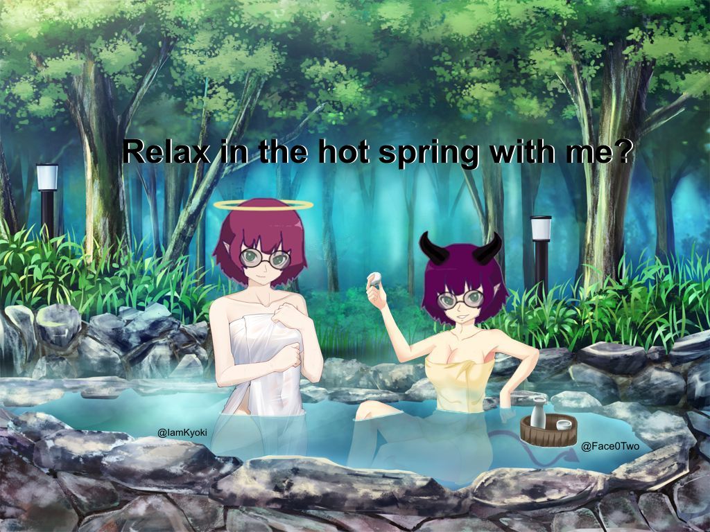 Is the weather good for a bath in the hot spring? #Vtuber #HotSpring