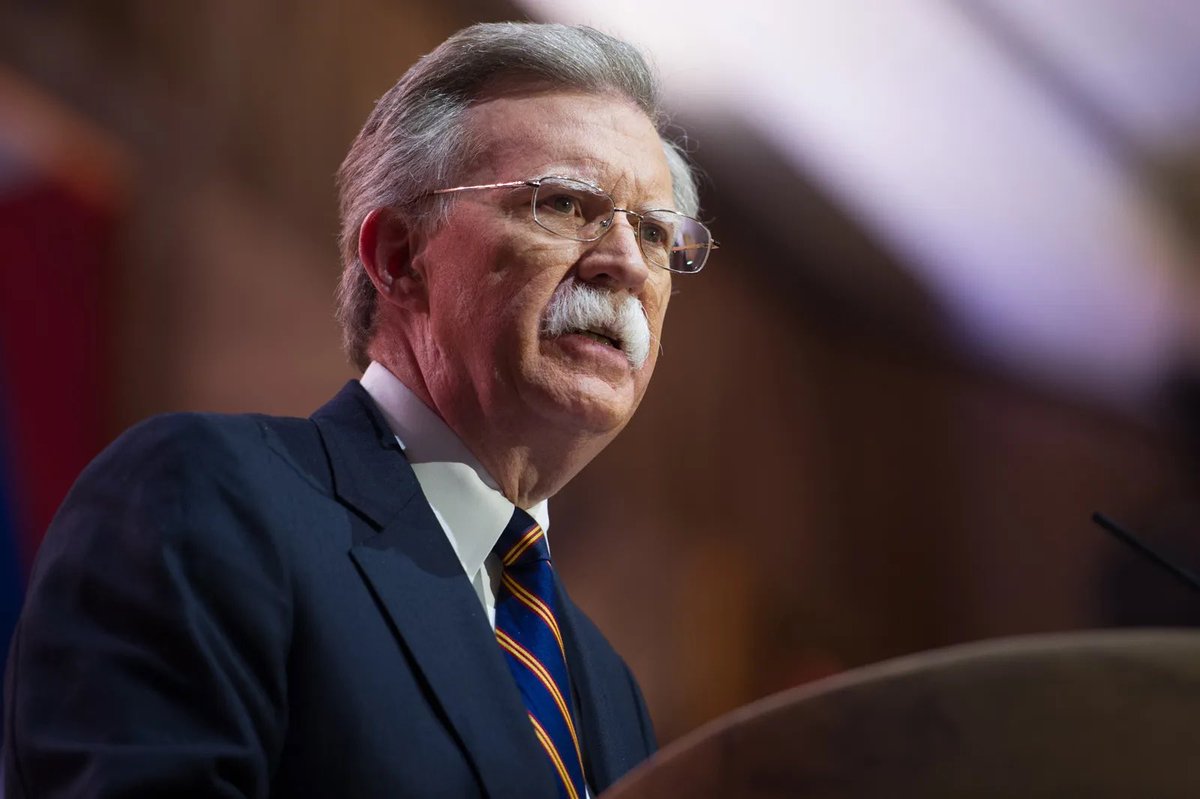 sentdefender's tweet photo. President Donald J. Trump has removed the U.S. Secret Service Detail assigned to protect his Former National Security Advisor John Bolton, despite an Assassination Attempt by Iran against Bolton in 2022 as well as several other ongoing Threats by the Islamic Regime against his Life. Trump had originally removed his Protection Detail after he left his Administration in 2019, but it was restored by President Biden due to Iranian Threats.