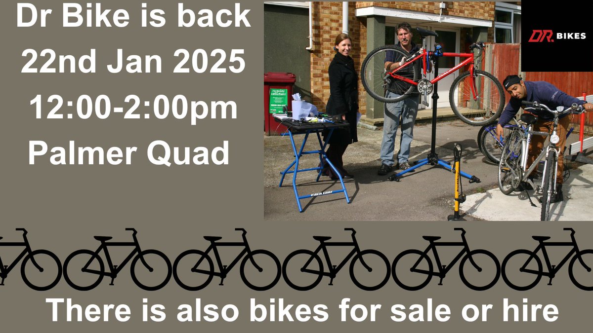 Dr Bike is back again!!! 
Join us on Wednesday 22/01/2025 from 12:00 - 2:00pm.🚲🌍
 #DrBike #BikeSafety