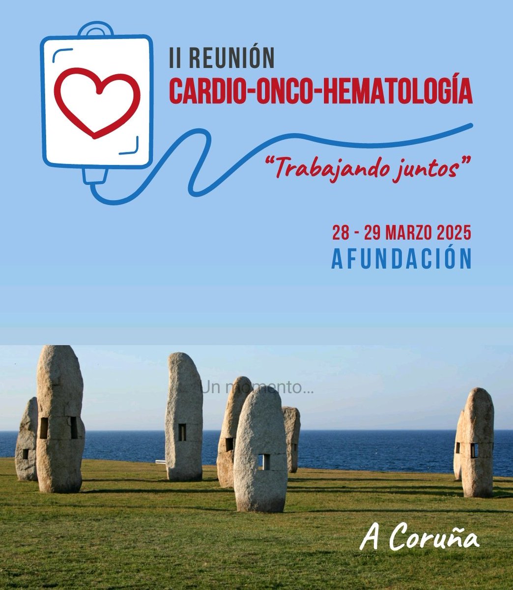 SAVE THE DATE.

La II reunión de Cardio-oncohematologia tendrá lugar el 28-29 de marzo en la Fundación Abanca, en Coruña.

Información de la reunión: cardiooncochuac.com

Inscripción: docs.google.com/forms/d/e/1FAI…