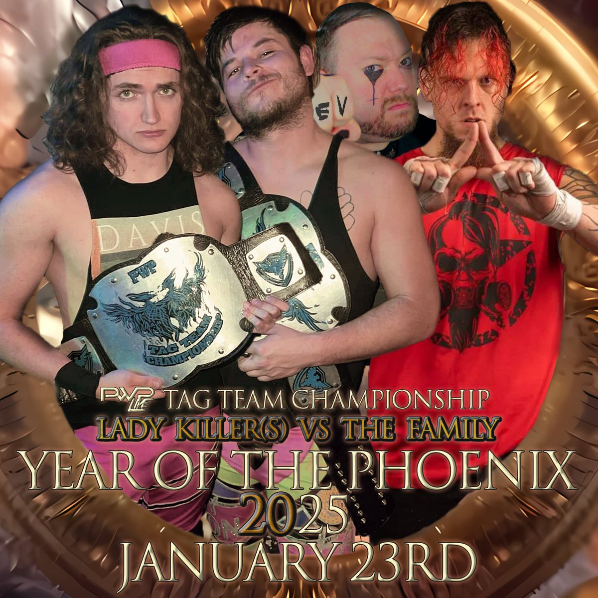 PWPLive's tweet image. Newly added for THIS THURSDAY'S PWP Year of the Phoenix XX at The @Waiting_Room Lounge in Omaha, NE:

*** THE LADY KILLERS - "HANDSOME" HENRY DAVIS &amp;amp; PARTY POISON will defend the PWP Tag Team Titles against THE FAMILY - THE SIEV &amp;amp; TANK BRYSON!!!