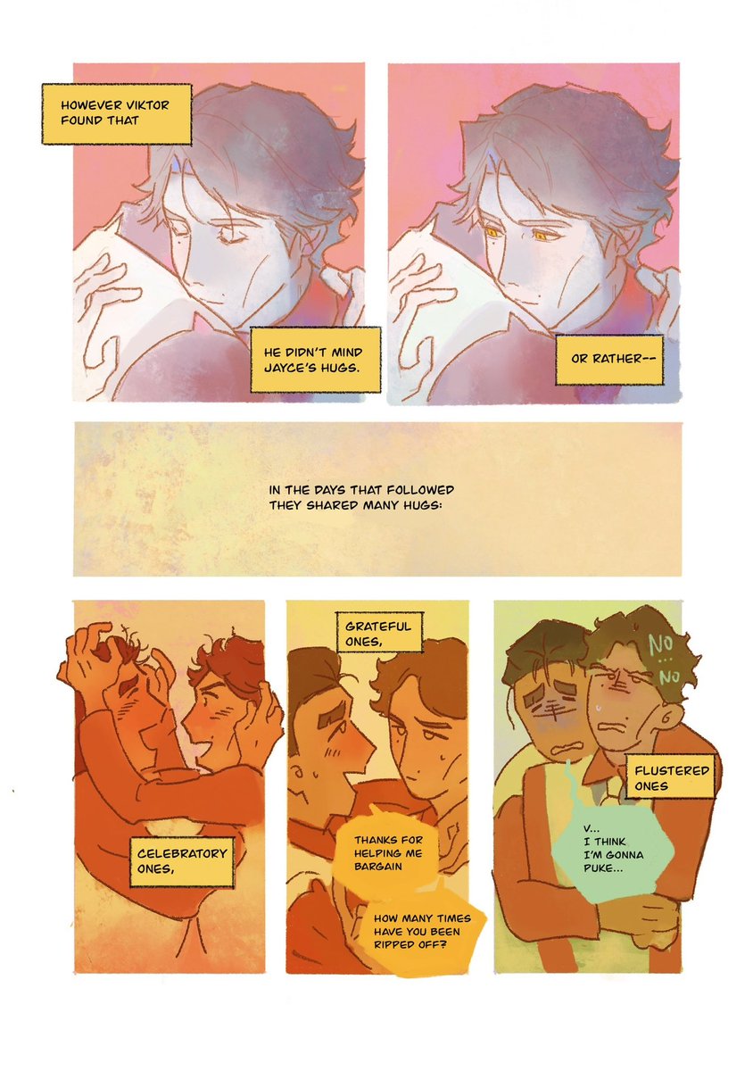 #jayvik #arcane 
Every hug told a story they couldn't put into words. Until the last one said it all.
(part1/2)